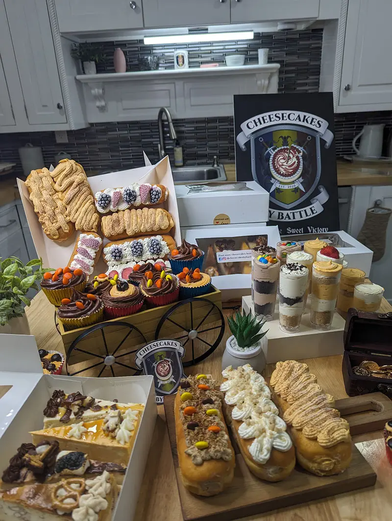 Assorted Catering options from Cheesecakes By Battle
