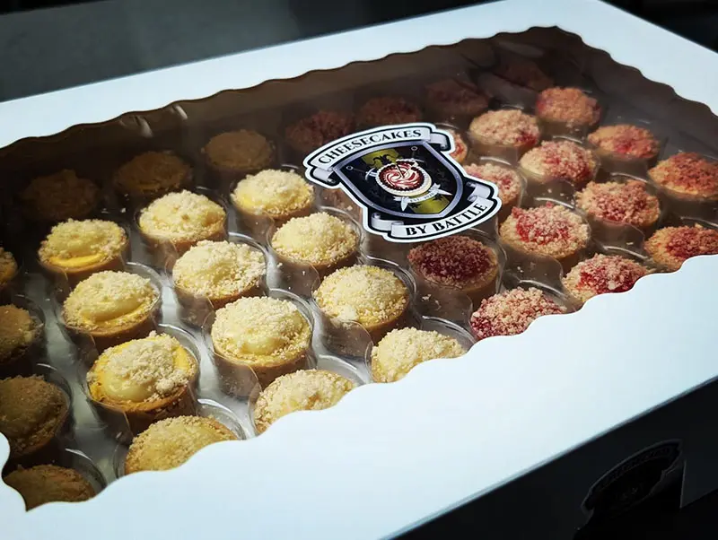Cheesecake Bites in packaging